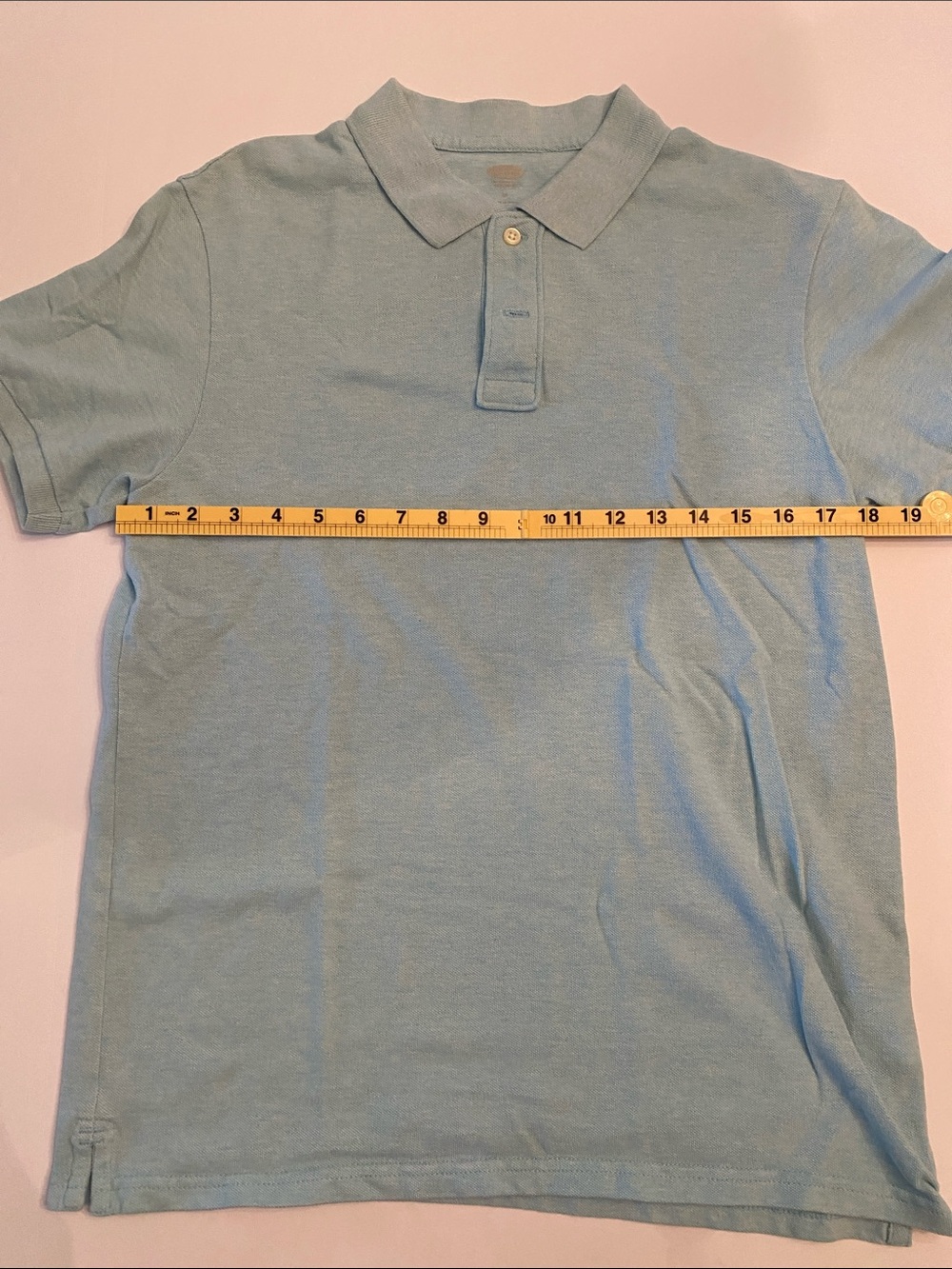 Old Navy Men's Pale Blue Polo Shirt
